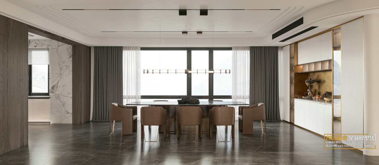 3D Living Room - Living Room Interior Model 110 (1)