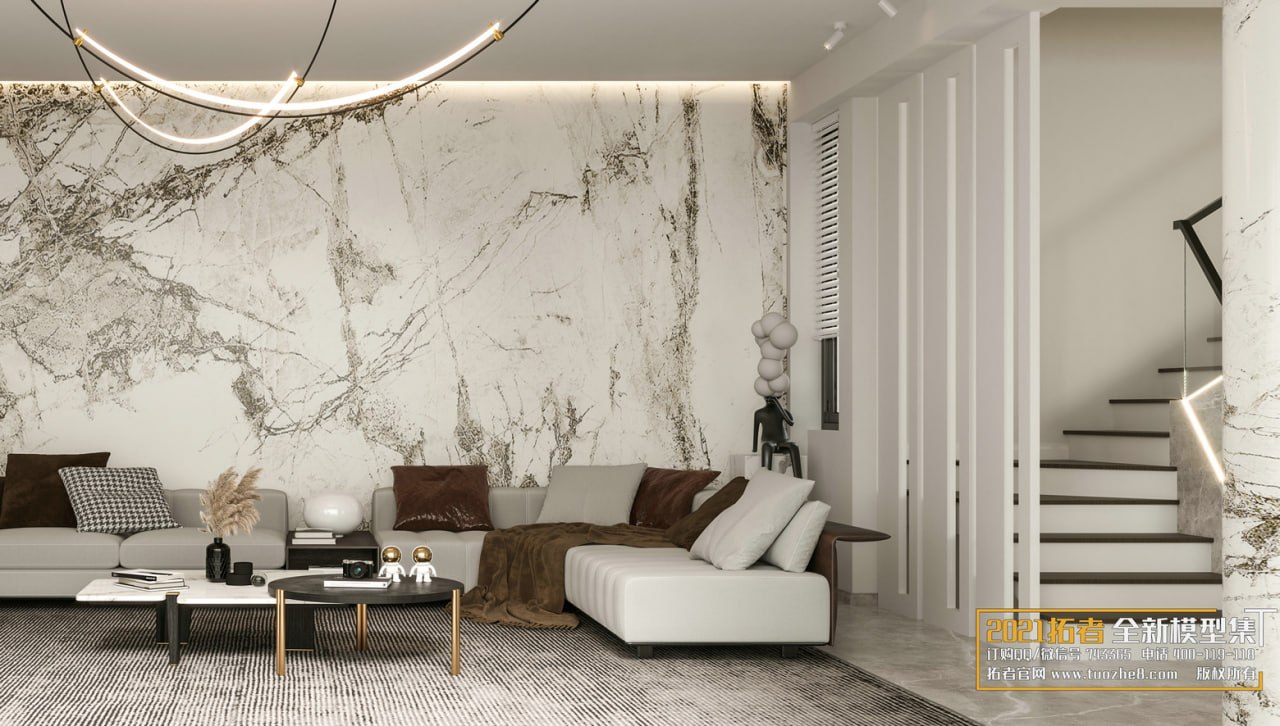 3D Living Room - Living Room Interior Model 111 (5)