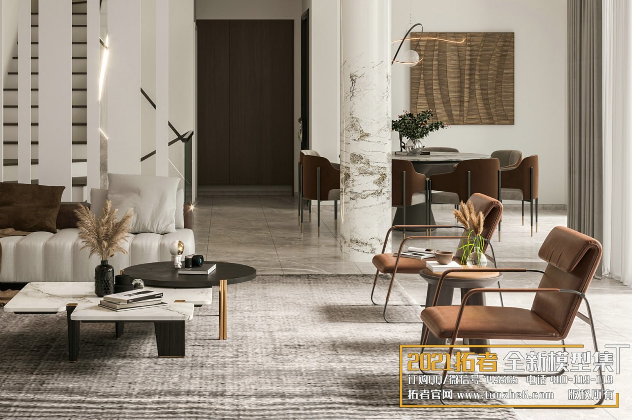 3D Living Room - Living Room Interior Model 111 (6)