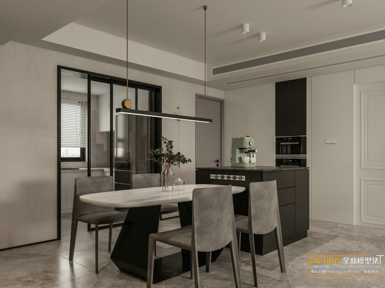 3D Living Room - Living Room Interior Model 121 (4)