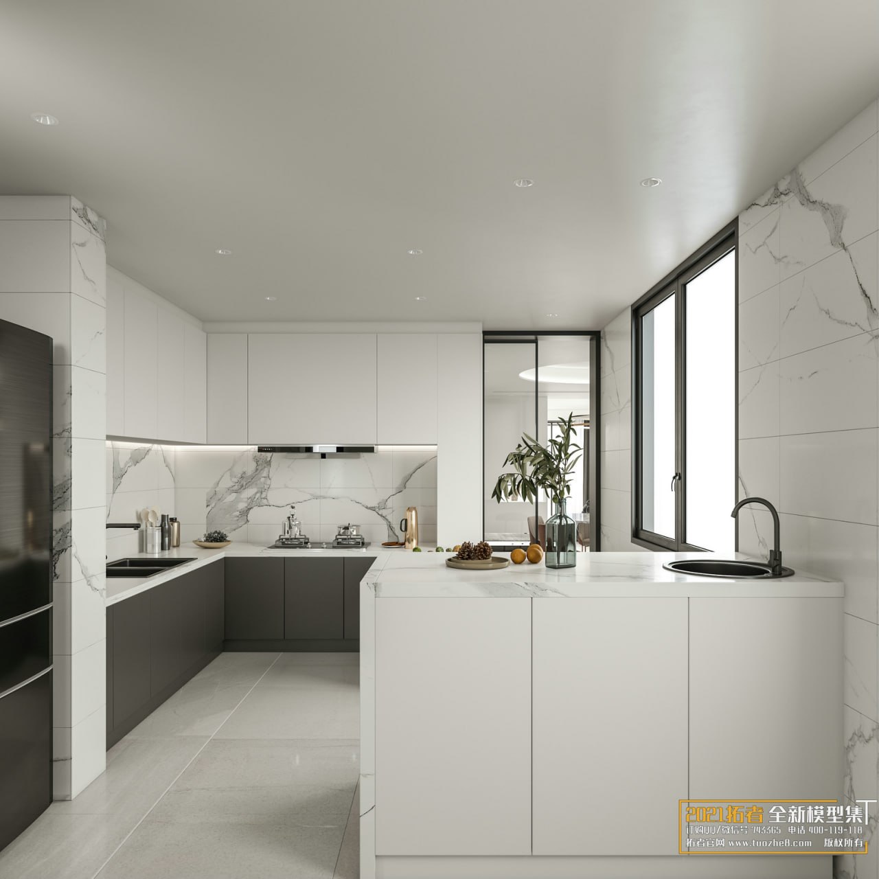 3D Living Room - Living Room Interior Model 132 (7)
