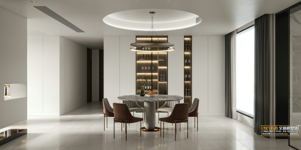 3D Living Room - Living Room Interior Model 132 (8)
