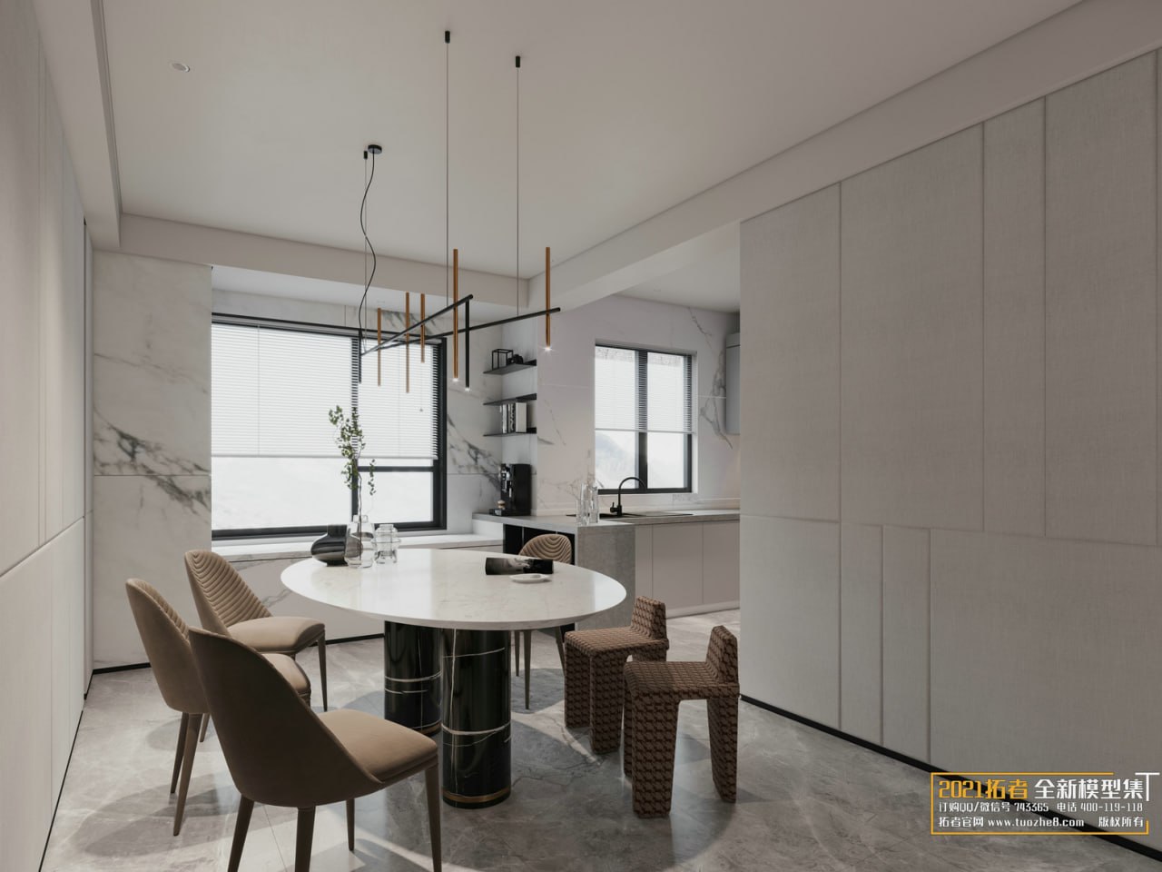 3D Living Room - Living Room Interior Model 142 (6)