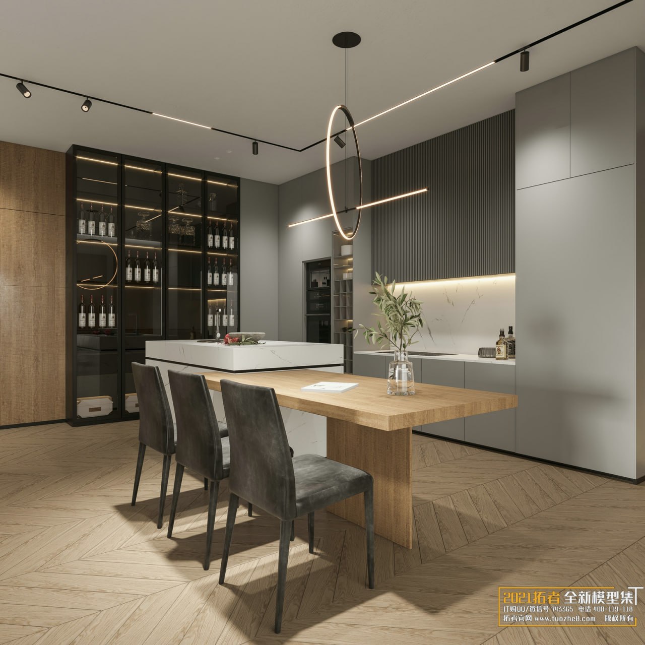 3D Living Room - Living Room Interior Model 145 (1)