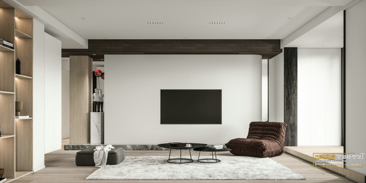 3D Living Room - Living Room Interior Model 83 (7)