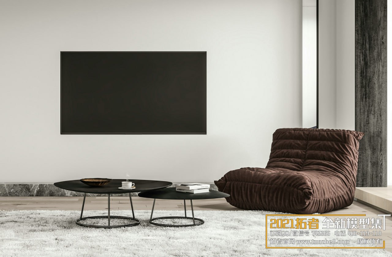 3D Living Room - Living Room Interior Model 83 (8)