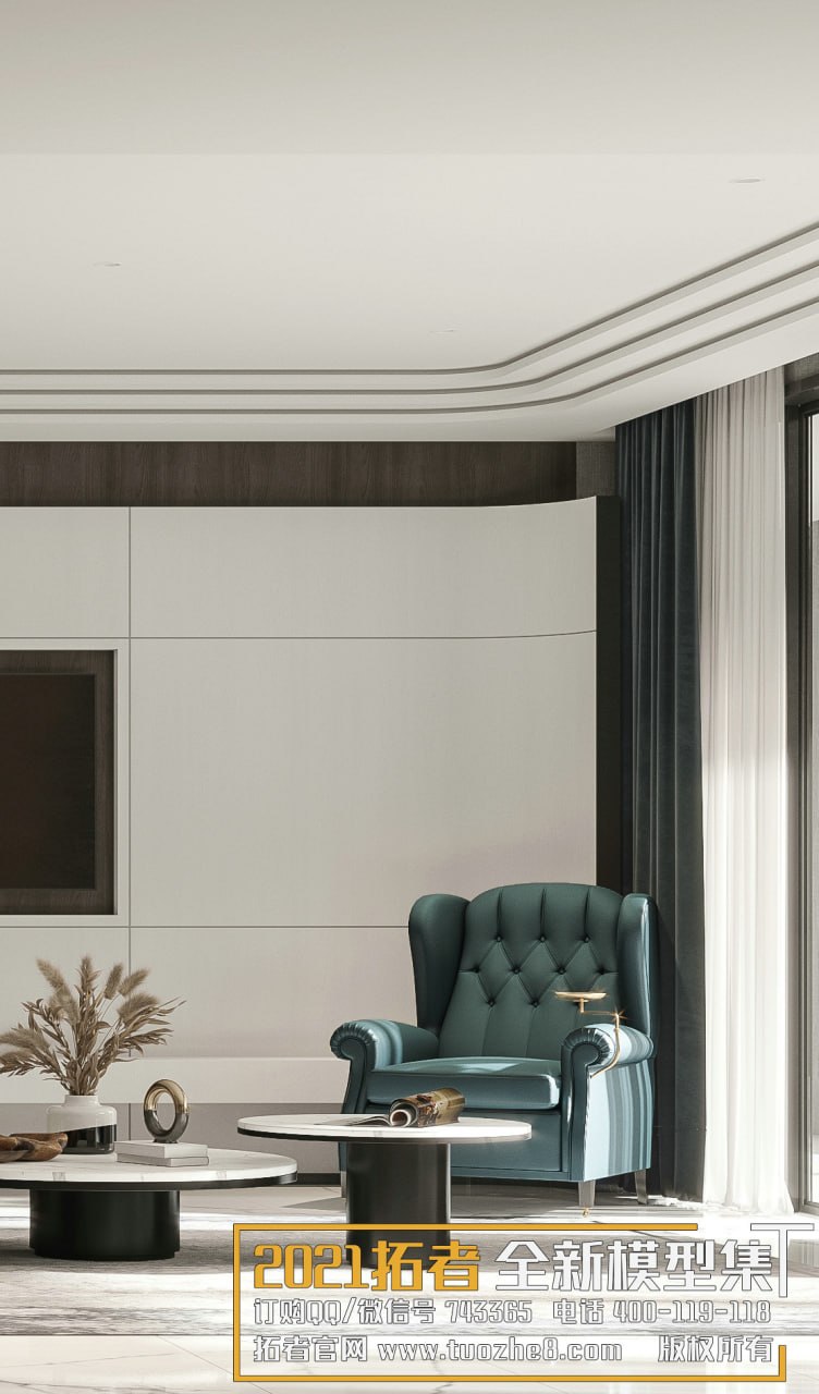 3D Living Room - Living Room Interior Model 94 (8)