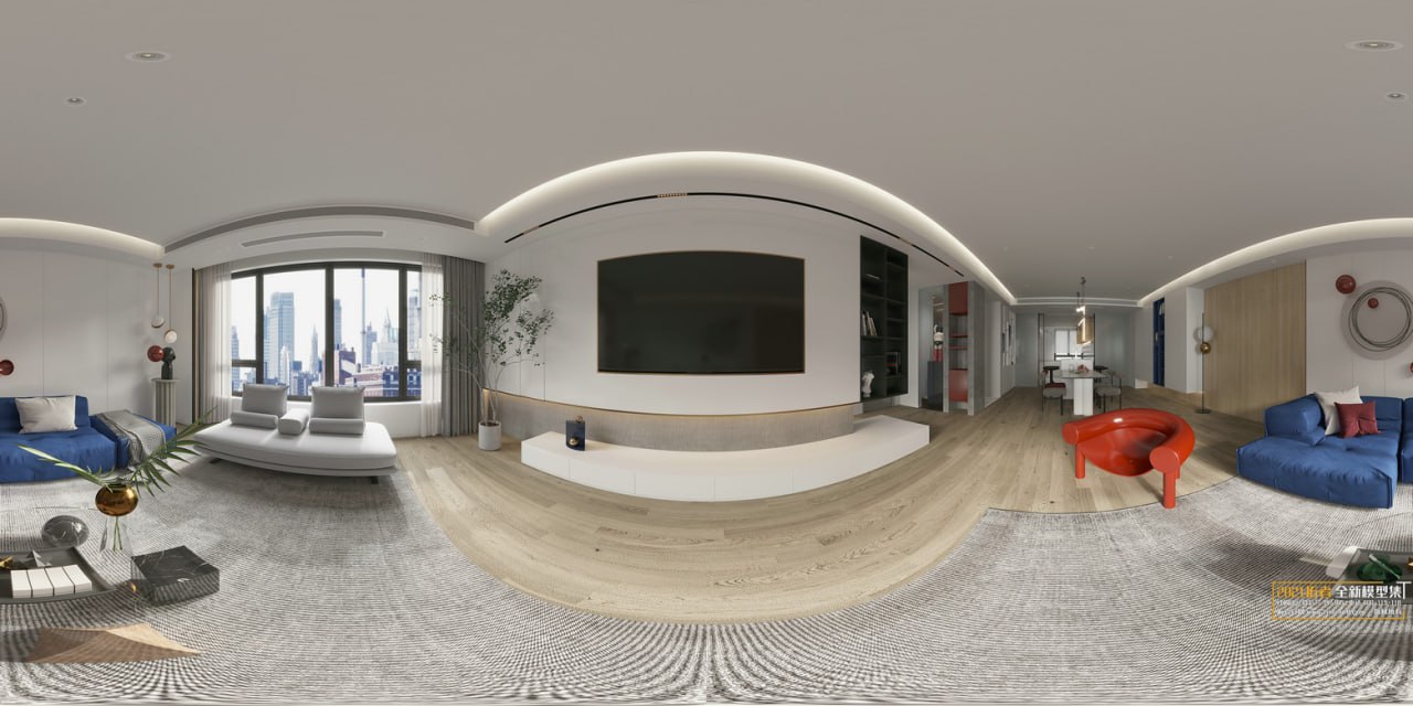 3D Living Room - Living Room Interior Model 96 (4)