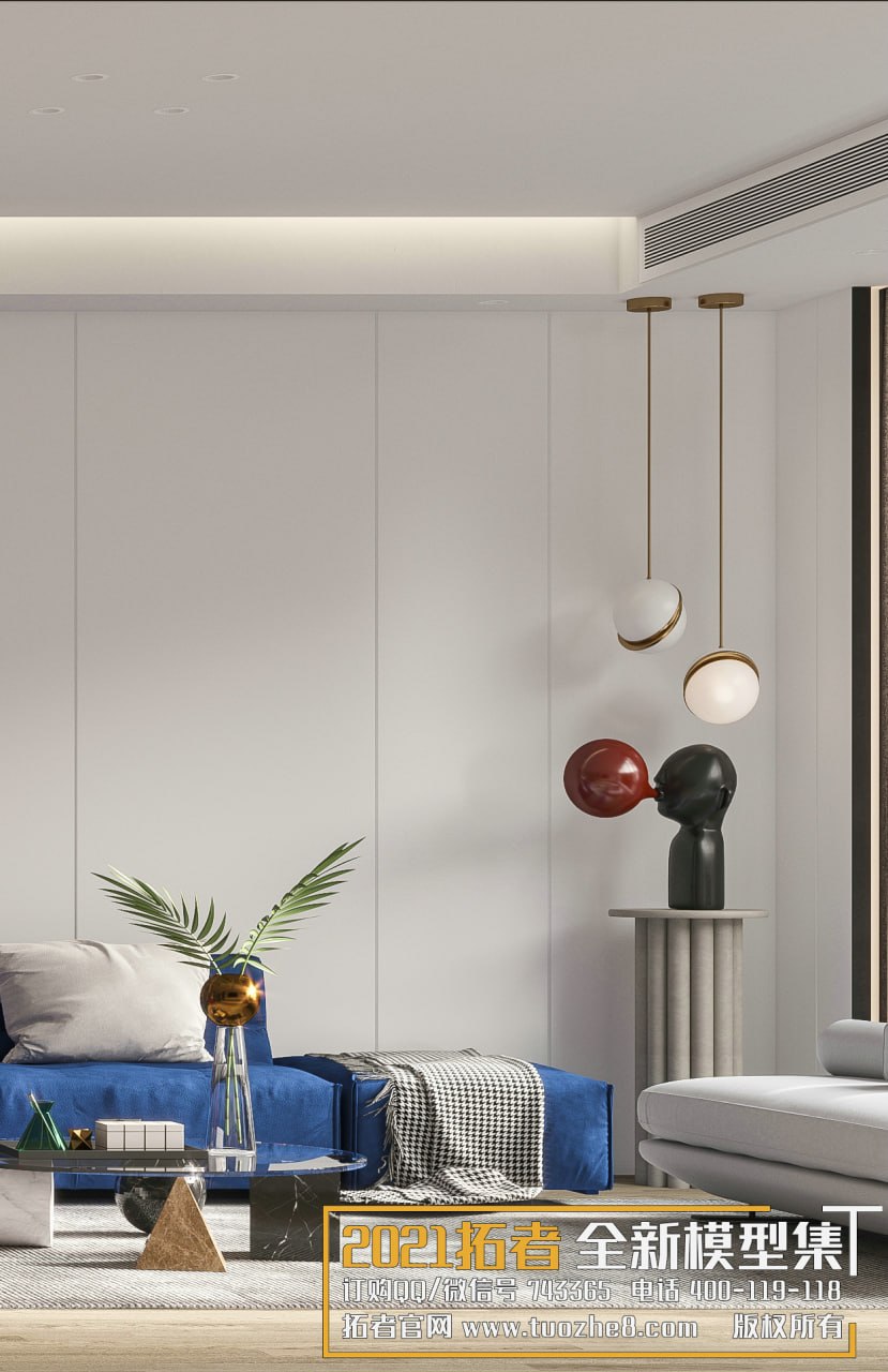 3D Living Room - Living Room Interior Model 96 (6)