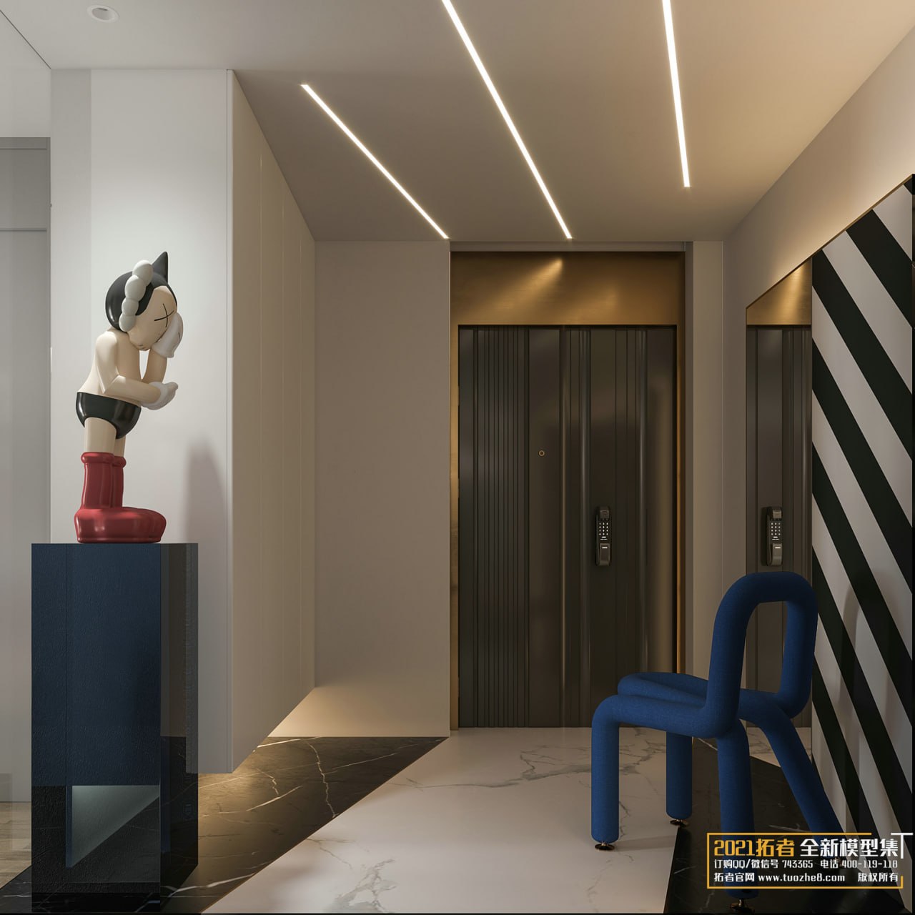 3D Living Room - Living Room Interior Model 96 (9)