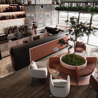 3D Model Interior Coffee