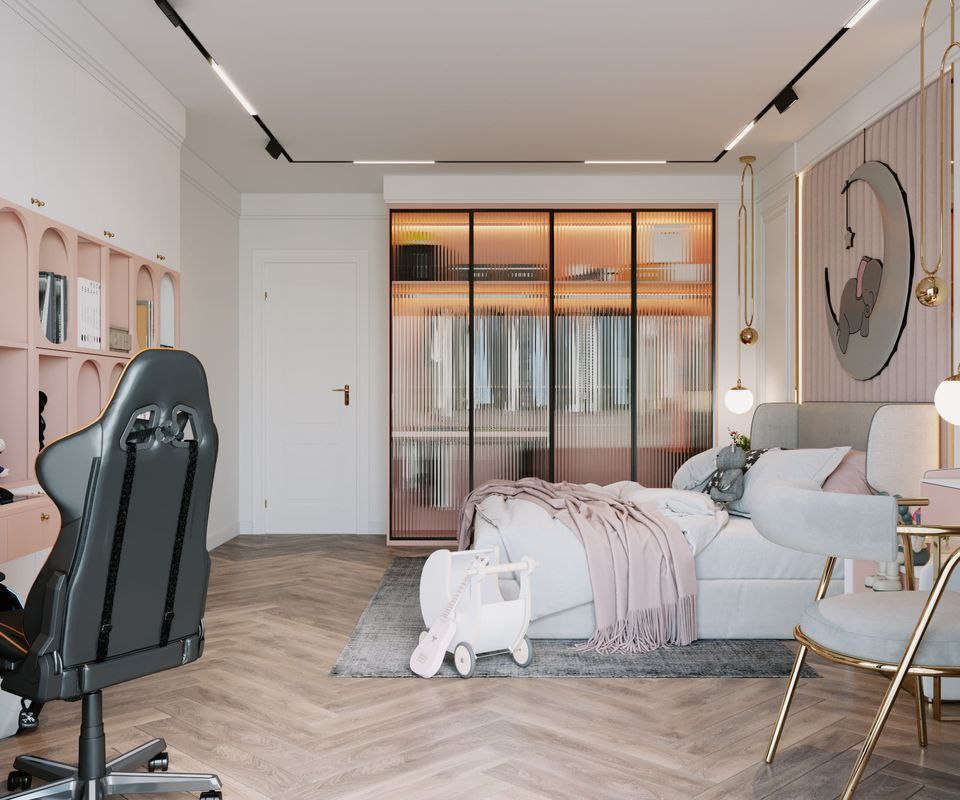 3Ds Max Bedroom for girls (1)
