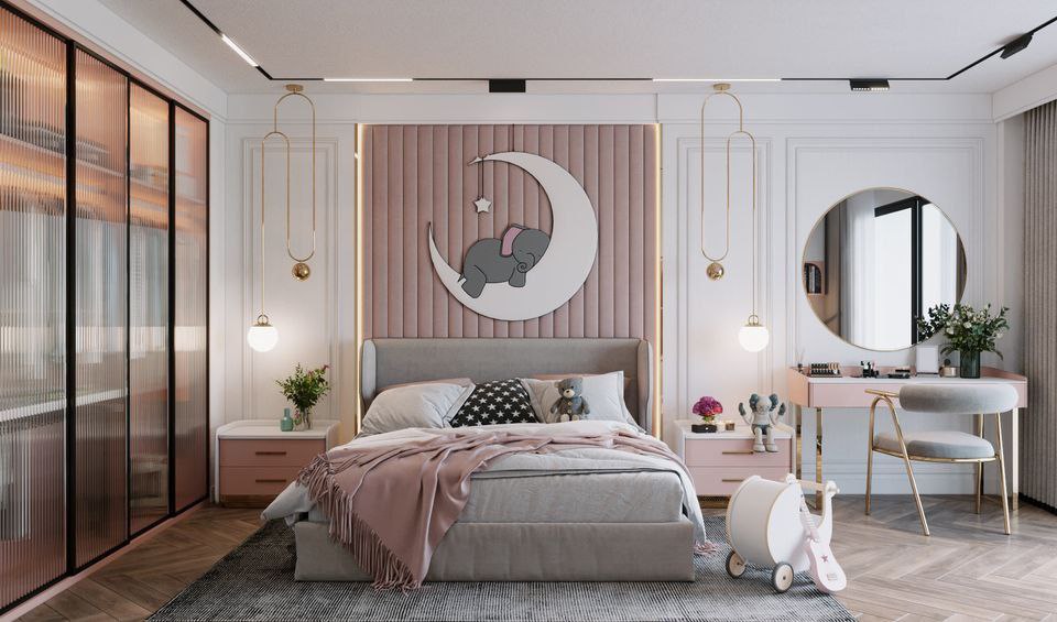 3Ds Max Bedroom for girls (2)