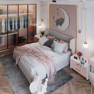 3Ds Max Bedroom for girls