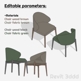 Revit Ellen Dining Chair Astele
