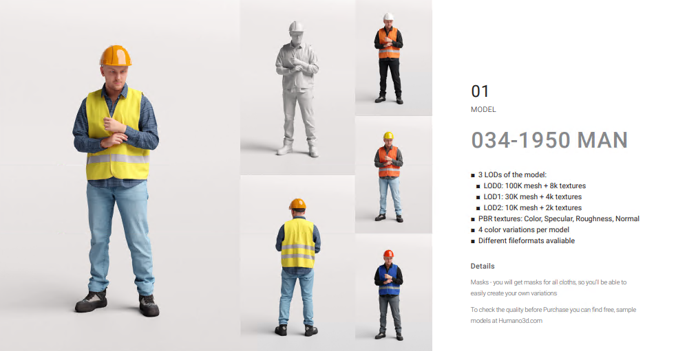 Humano 3D - 2506 - Workwear2