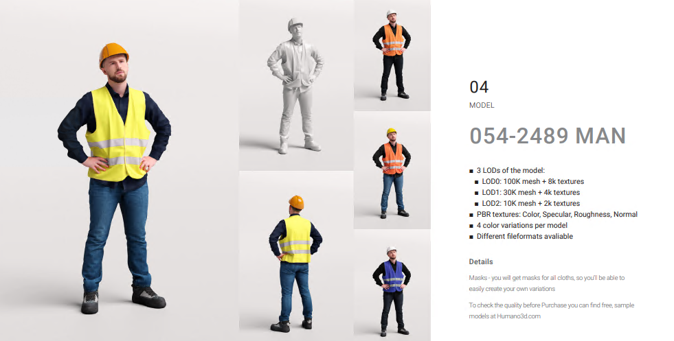 Humano 3D - 2506 - Workwear3