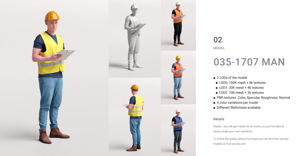 Humano 3D - 2506 - Workwear4