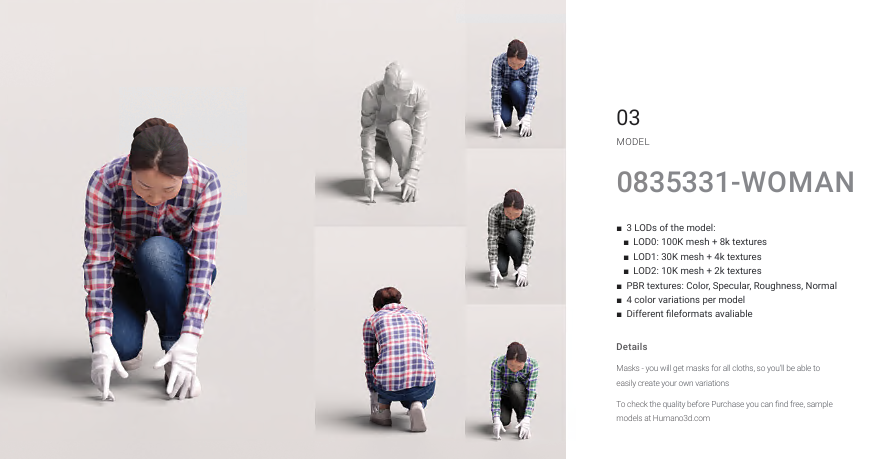 Humano 3D Collection Posed 2209 - Gardening5