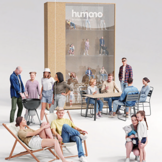 Humano 3D Collection Posed 2210 OutdoorGarden 01