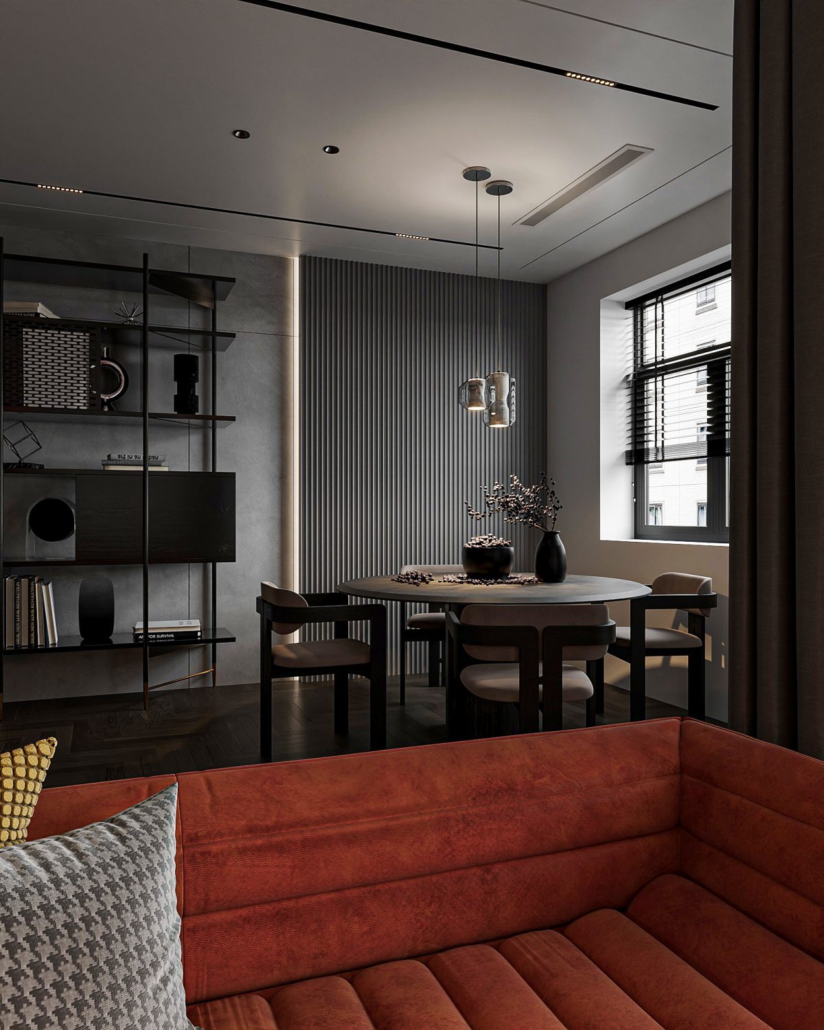 Living Room - Kitchen Interior Model 10 (5)