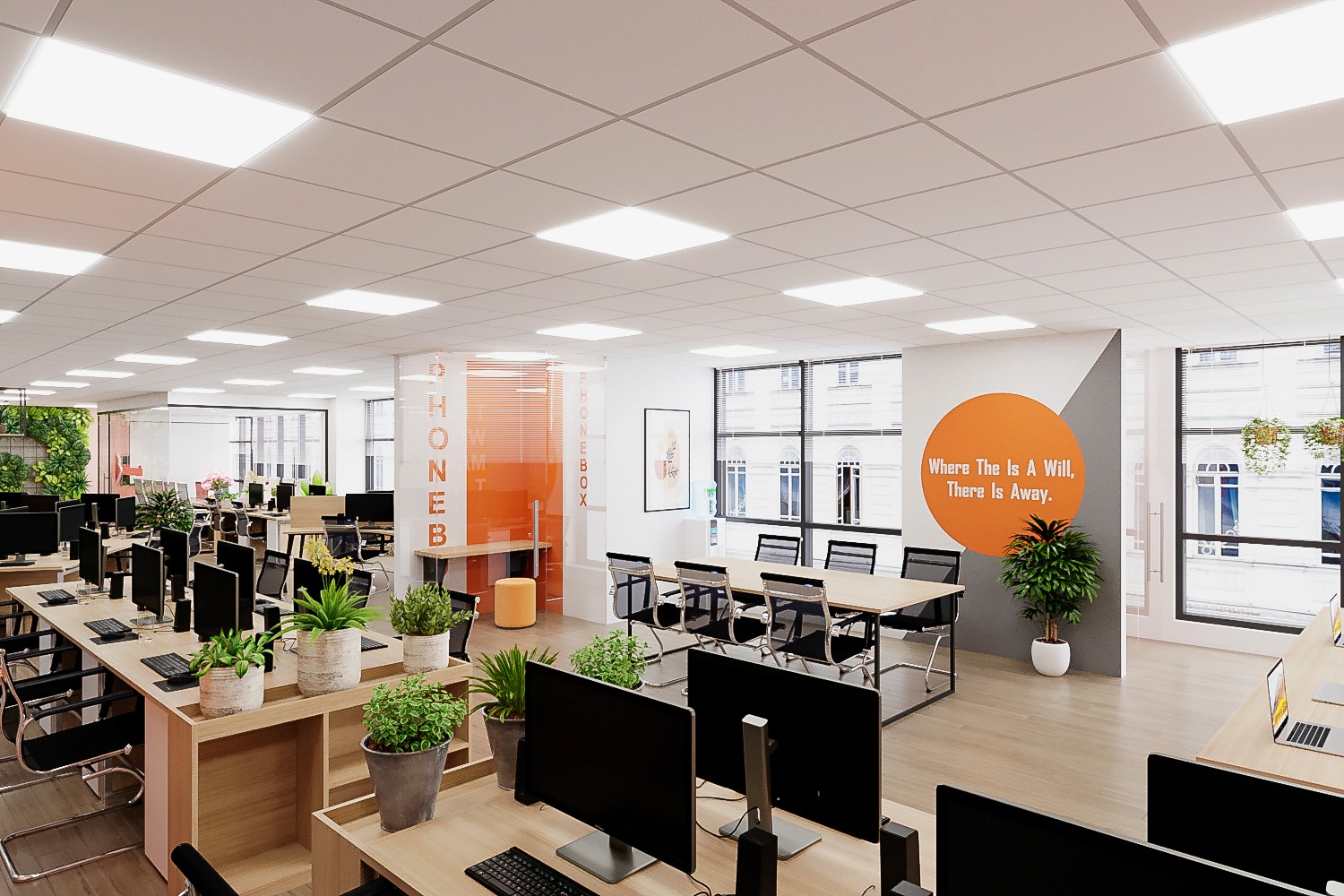12810. Download Free Office Room Interior Model by Khiem Pham