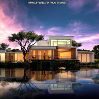Sketchup By Thilina Liyanage _ Residência 001