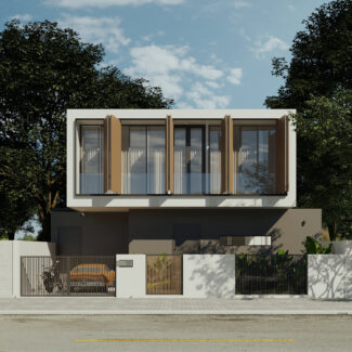 3D House Exterior CORONA
