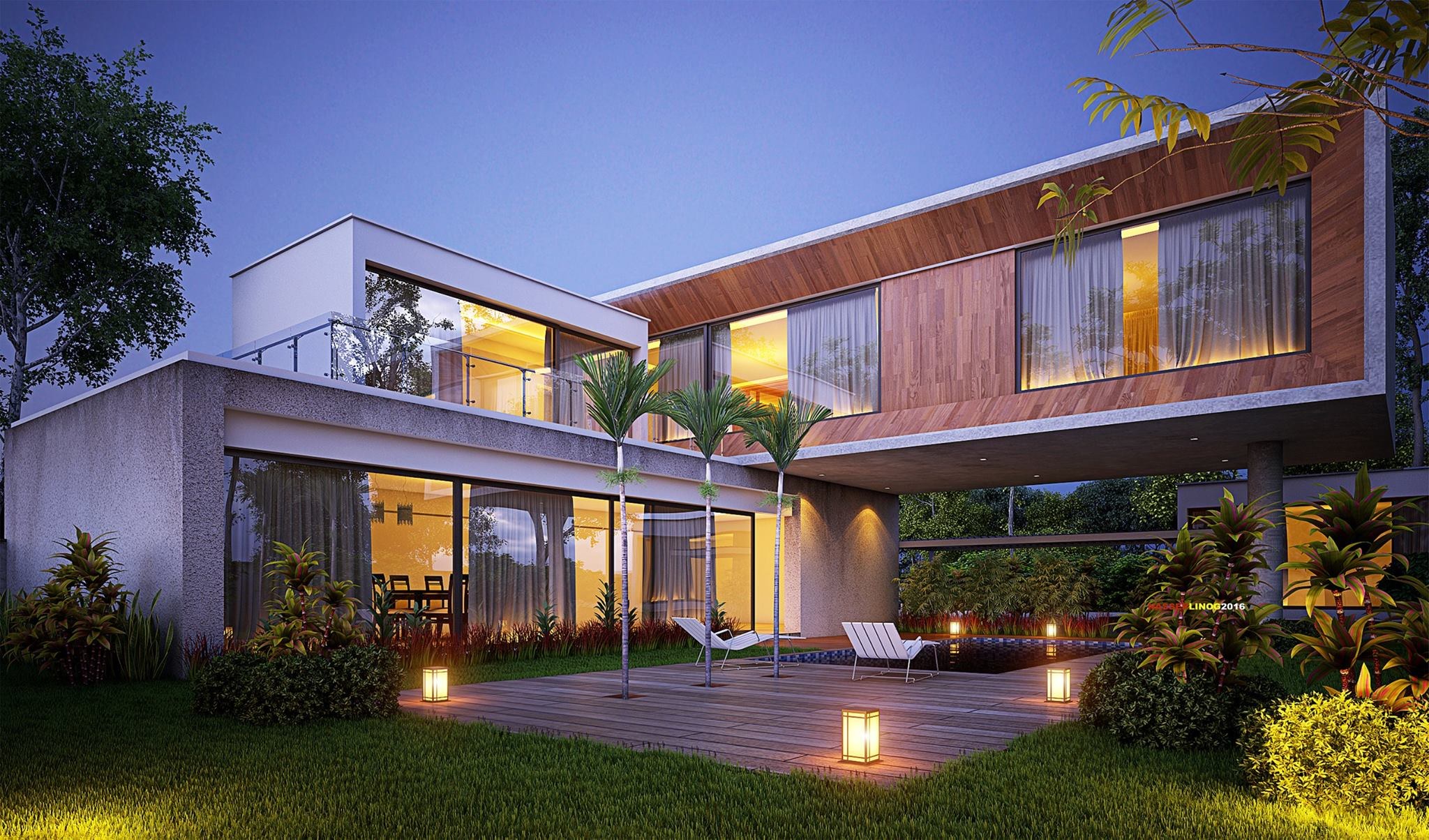 concrete house