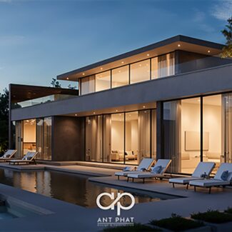 13577 3Ds Max Villa Exterior Model Download