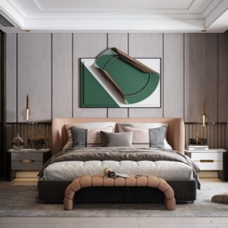 13676 3Ds Max Bedroom Interior Model Download