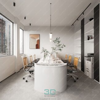 31.Modern office 3d model