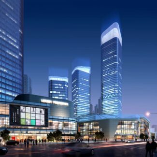 034-Exterior Scenes-High-Rise Buildings-Mixed Use Building