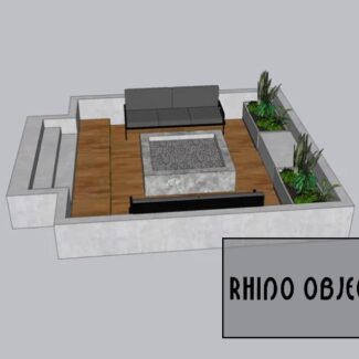 Recessed Outdoor Seating Rhino
