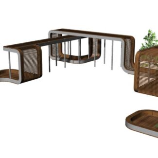 Modern Pergola 01 Rhino